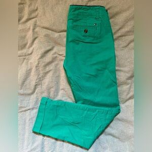Tommy Hilfiger Green Cotton Pants